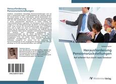 Bookcover of Herausforderung Pensionsrückstellungen