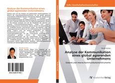 Buchcover von Analyse der Kommunikation eines global agierenden Unternehmens