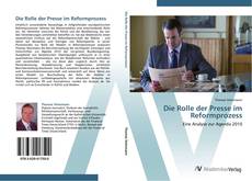 Buchcover von Die Rolle der Presse im Reformprozess