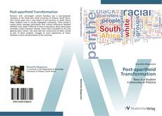 Capa do livro de Post-apartheid Transformation 