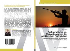 Bookcover of Problematik bei der Übersetzung von den militärischen Fachwörtern