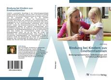 Capa do livro de Bindung bei Kindern aus Einelternfamilien 