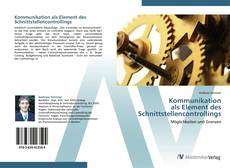 Capa do livro de Kommunikation  als Element des  Schnittstellencontrollings 