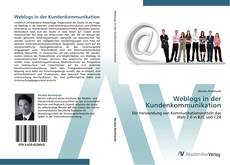 Capa do livro de Weblogs in der Kundenkommunikation 