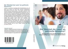 Capa do livro de Die "Weisheit der Laien" als politische Ressource? 