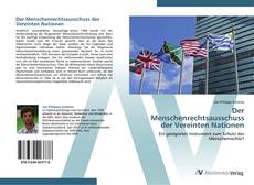 Capa do livro de Der Menschenrechtsausschuss der Vereinten Nationen 