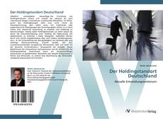 Capa do livro de Der Holdingstandort Deutschland 