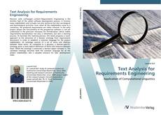 Portada del libro de Text Analysis for Requirements Engineering