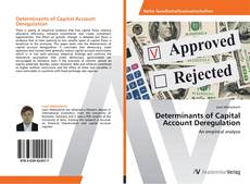 Buchcover von Determinants of Capital Account Deregulation