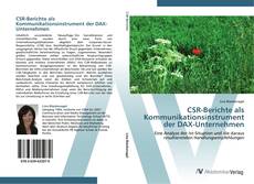 Couverture de CSR-Berichte als Kommunikationsinstrument der DAX-Unternehmen