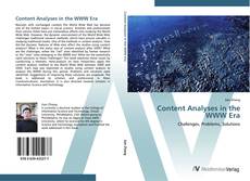 Bookcover of Content Analyses in the WWW Era