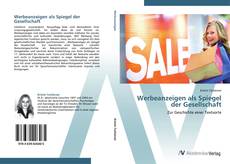 Bookcover of Werbeanzeigen als Spiegel der Gesellschaft