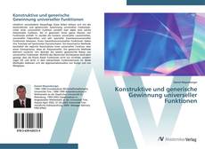 Bookcover of Konstruktive und generische Gewinnung universeller Funktionen