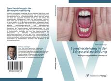Bookcover of Sprecherziehung in der Schauspielausbildung