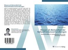 Wasser als Bestandteil der Nahostfriedensverhandlungen kitap kapağı