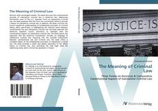 Обложка The Meaning of Criminal Law