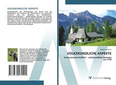 Bookcover of VOLKSKUNDLICHE ASPEKTE