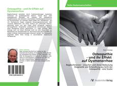 Capa do livro de Osteopathie  - und ihr Effekt   auf Dysmenorrhoe 