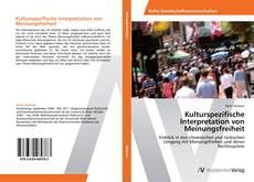 Couverture de Kulturspezifische Interpretation von Meinungsfreiheit