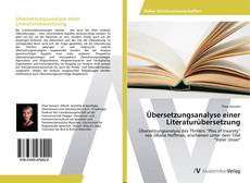 Borítókép a  Übersetzungsanalyse einer Literaturübersetzung - hoz