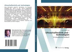 Portada del libro de Ultraschalltechnik und -technologien