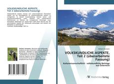 Bookcover of VOLKSKUNDLICHE ASPEKTE Teil 2
