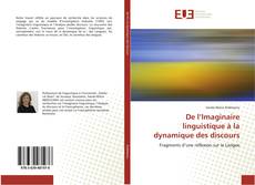 Capa do livro de De l’Imaginaire linguistique à la dynamique des discours 