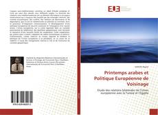 Printemps arabes et Politique Européenne de Voisinage kitap kapağı