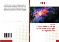Buchcover von Chimie à la surface des grains dans les disques protoplanétaires