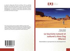 Portada del libro de Le tourisme naturel et culturel à Assa Zag (Maroc)