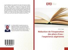 Copertina di Réduction de l’évaporation des plans d’eau : l’expérience algérienne