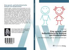 Bookcover of Eine sprach- und kulturhistorische Analyse von Kinderreimen
