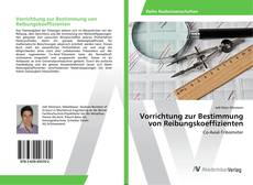 Copertina di Vorrichtung zur Bestimmung von Reibungskoeffizienten