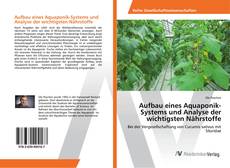 Bookcover of Aufbau eines Aquaponik-Systems und Analyse der wichtigsten Nährstoffe
