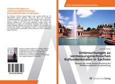 Buchcover von Untersuchungen zu vermessungstechnischen Kulturdenkmalen in Sachsen