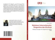 Copertina di Relations Internationales: l'Argentine des Kirchner
