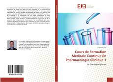 Cours de Formation Medicale Continue En Pharmacologie Clinique 1的封面