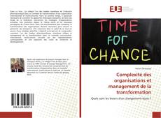 Portada del libro de Complexité des organisations et management de la transformation