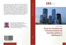 Portada del libro de Essai sur l'analyse du fonctionnement de marchés publics à Madagascar