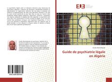 Guide de psychiatrie légale en Algérie kitap kapağı