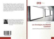 Capa do livro de Les Stratégies de BRAND CONTENT 