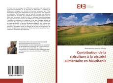 Buchcover von Contribution de la riziculture à la sécurité alimentaire en Mauritanie