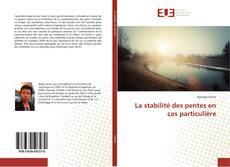 Bookcover of La stabilité des pentes en cas particulière