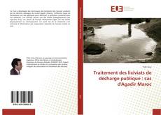 Bookcover of Traitement des lixiviats de décharge publique : cas d'Agadir Maroc