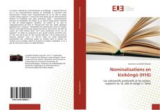Nominalisations en kìsìkôngò (H16) kitap kapağı