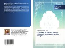A History of Socio-Cultural Changes among the Kambari People kitap kapağı