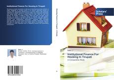 Borítókép a  Institutional Finance For Housing In Tirupati - hoz