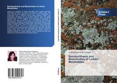 Capa do livro de Semisynthesis and Bioactivities of Lichen Metabolites 