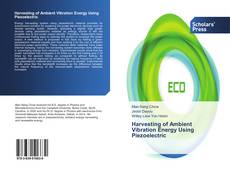 Buchcover von Harvesting of Ambient Vibration Energy Using Piezoelectric