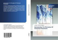 Bookcover of Introduction To Principles Of Chemical Processes